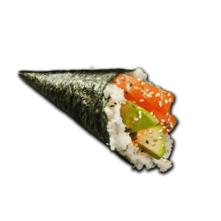 Temaki saumon avocat