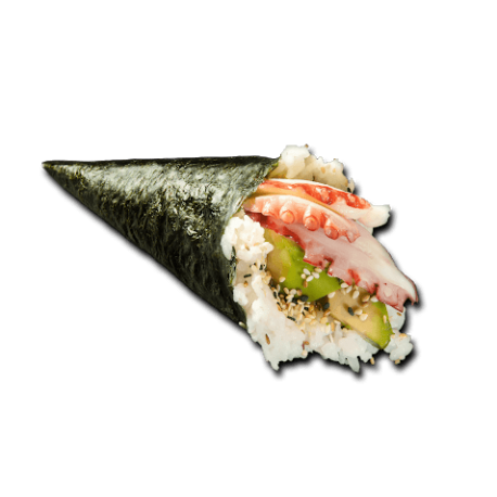 Temaki poulpe avocat