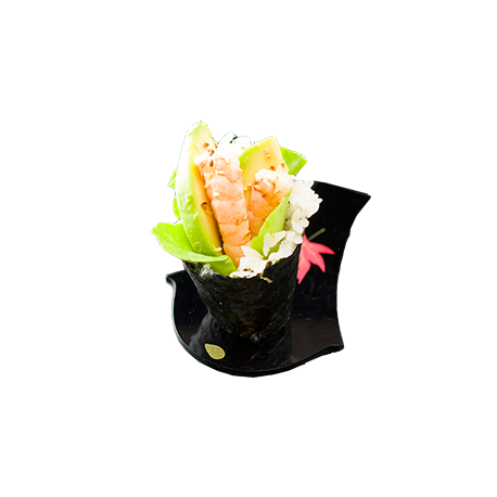 Temaki crevette avocat